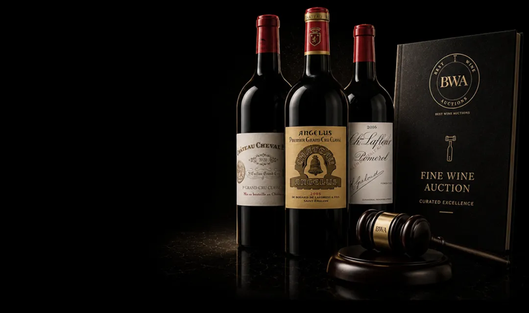 Vins rares aux enchères avec provenance vérifiée Bouteilles de vins rares et coffret Best Wine Auctions